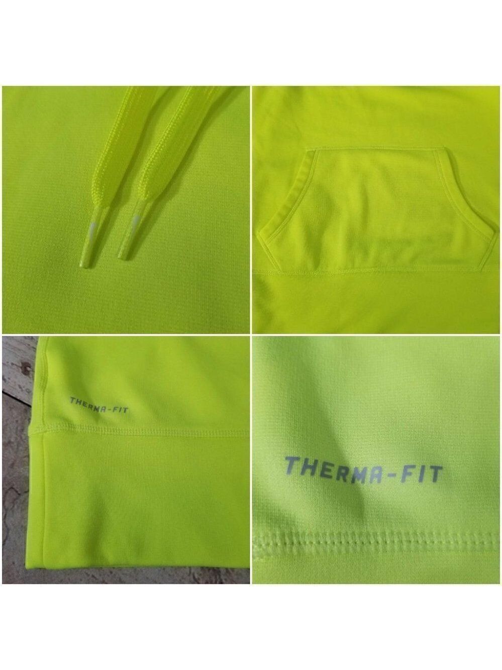Nike Therma Fit Womens Size Medium Thumbholes Swoosh Pullover Hoodie Sweatshirt - Picture 8 of 10